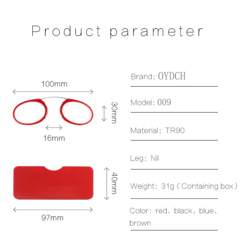 Безбедный клип нос портативные очки для чтения для мужчин и женщин universa очки для чтения мини кошелек очки