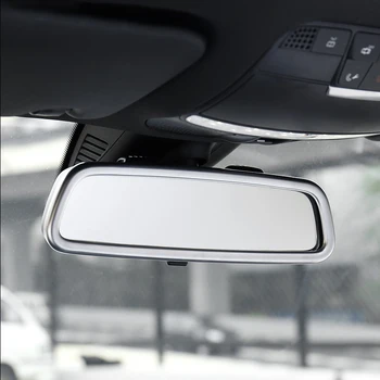 

for Mercedes Benz GLC 2016-2018 ABS Chrome car front Interior View Mirror Decoration strip cover trim auto accessories styling