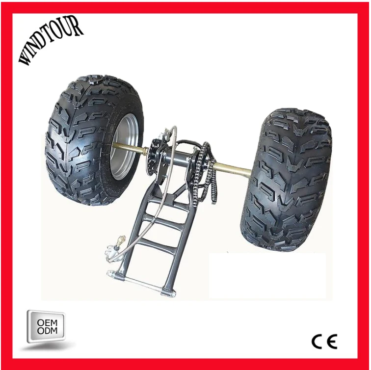

Go cart rear axle with 10 inch wheel