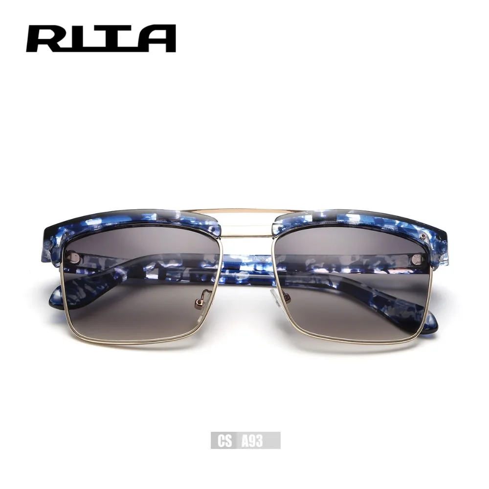2017 new рита женщины мужчины половина rim солнцезащитные очки uv400 металлические