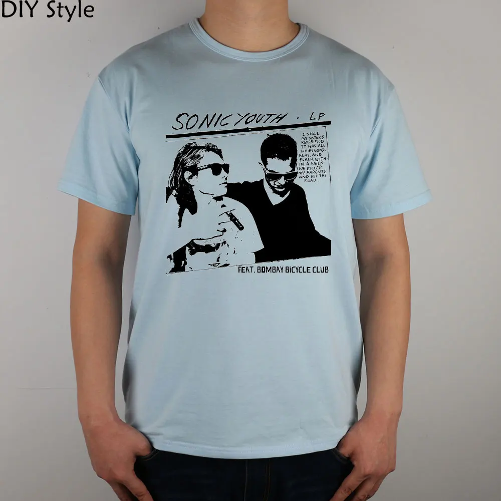 Sonic Youth Noise Rock t shirt Cotton Lycra Top T Shirt Men High Qualityin TShirts from Men's