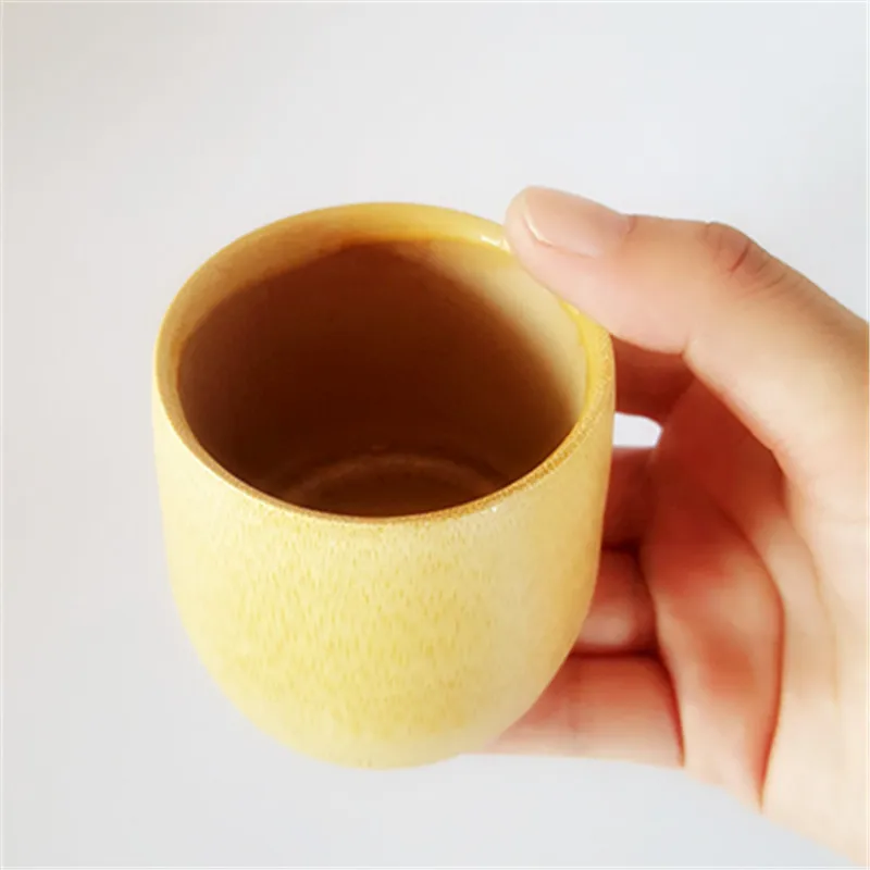 

1PCS 6.5*5.5cm Bamboo Cup Tea Cup Handmade Natural Craft 51-100ml New Bamboo tube Storage Jar Mini Water cups