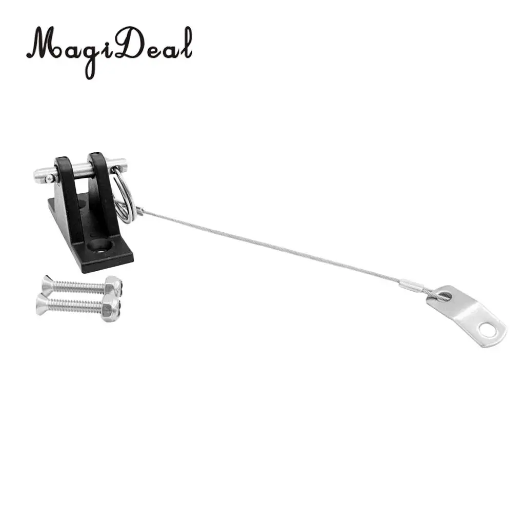 MagiDeal 1Pc Nylon Kayak Canoe Dinghy Marine Boat Deck HingeWith Quick Release Pin Lanyard Tool for Kayak Slide Rail Anchor 