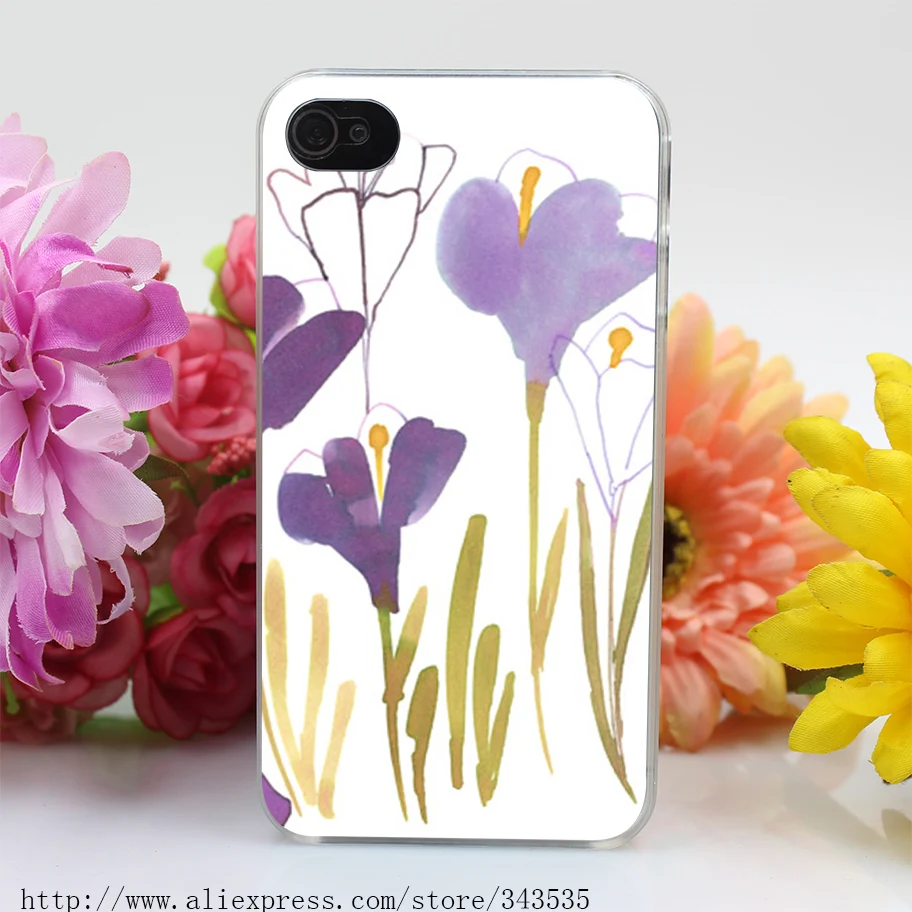 336OP IRIS_GARDEN Жесткий Прозрачный Чехол для iPhone 4 5c 4S 5 5S SE 6 s и Плюс|case for iphone|case iphone 4case plus