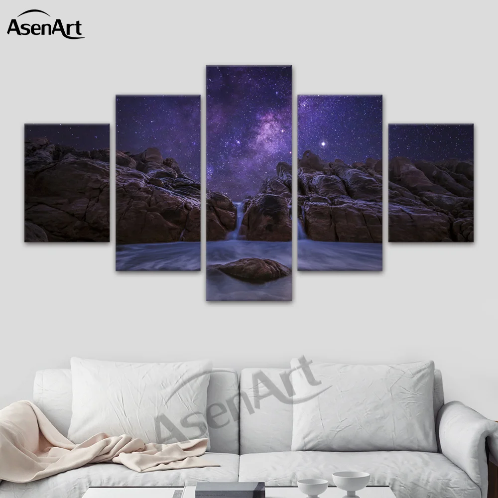5 шт. декоративная картина на холсте камень и море|wall art|the paintingscanvas painting |