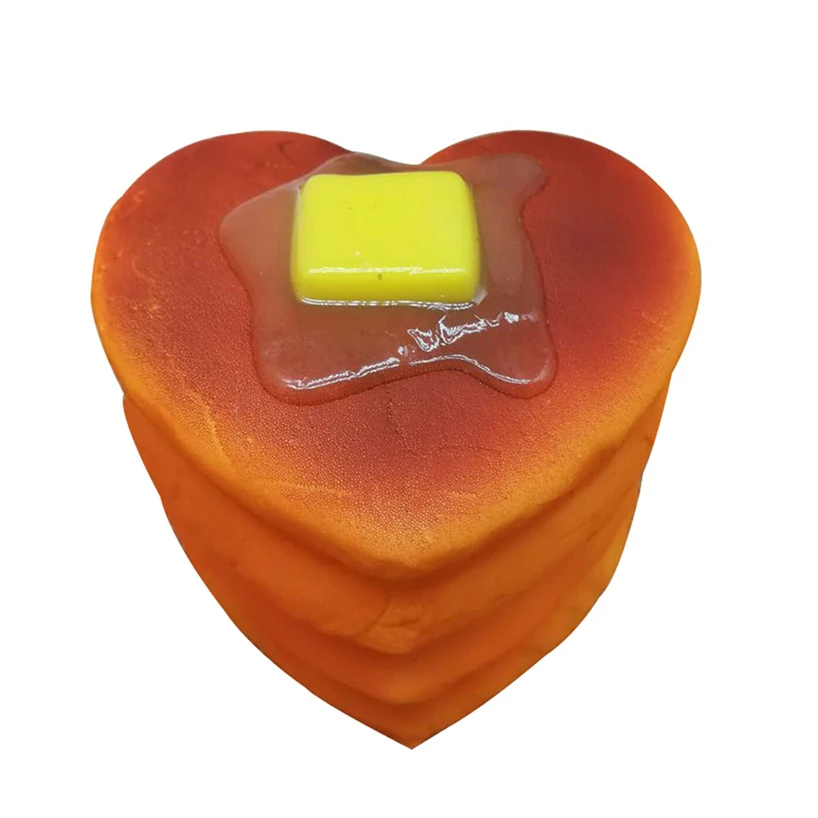 Новинка 2014 Kawaii Jumbo Squishy в форме сердца медовый хлеб сжатие торта булочки сжимаемые