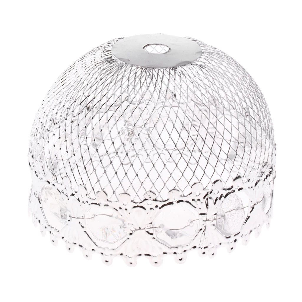 2pcs/lot Industrial Modern Chandelier Shade Lamp Ceiling Light Cage Pendant Lamp Cage Lamp Silver Color