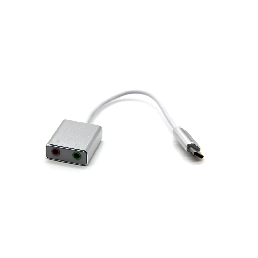 7.1 External Type-C Sound Card USB 3.1 for Macbook Pro Air C 3.5mm Audio Jack Headphone Mic Adapter PC or Laptop | Компьютеры и офис