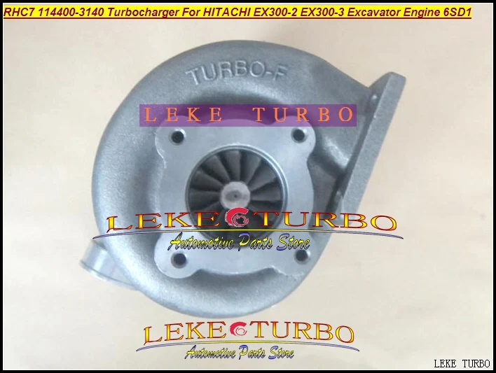RHC7 114400-3140 Turbo for HITACHI EX300-2 EX300-3 Excavator Engine 6SD1 FROM LEKE TURBO Turbocharger LEKE (2)