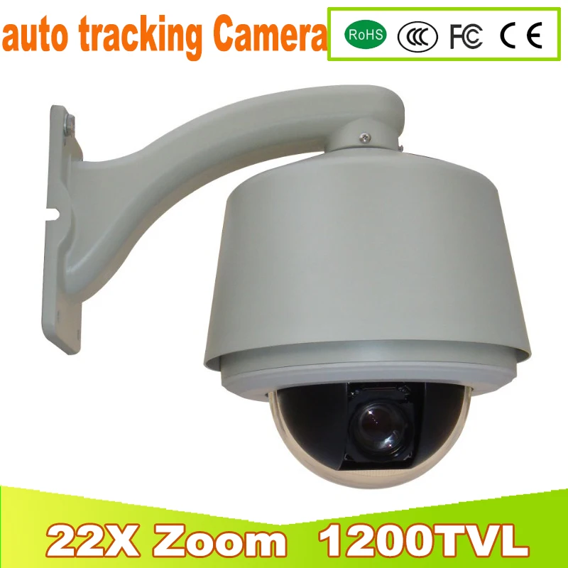 

YUNSYE Auto -tracking PTZ CAMERA 1/3 sony CCD 1200tvl 22X speed dome camera Auto -tracking camera High speed ball