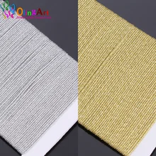 OlingArt, 10 м, 0,8 мм, золотая, серебряная нить, цветная линия, китайский узел, вязаный шнур, веревки, проволока, сделай сам, ювелирный браслет, нейлон