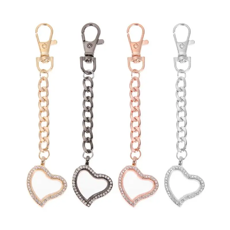 Classic Key Chain Heart Shaped Couples KeyRing For Men and Women DIY