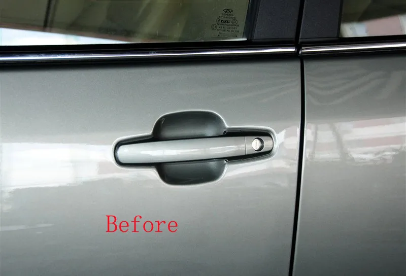 ABS хромированные дверные ручки крышки для Chery Tiggo 2005-2013 авто аксессуары 8 шт