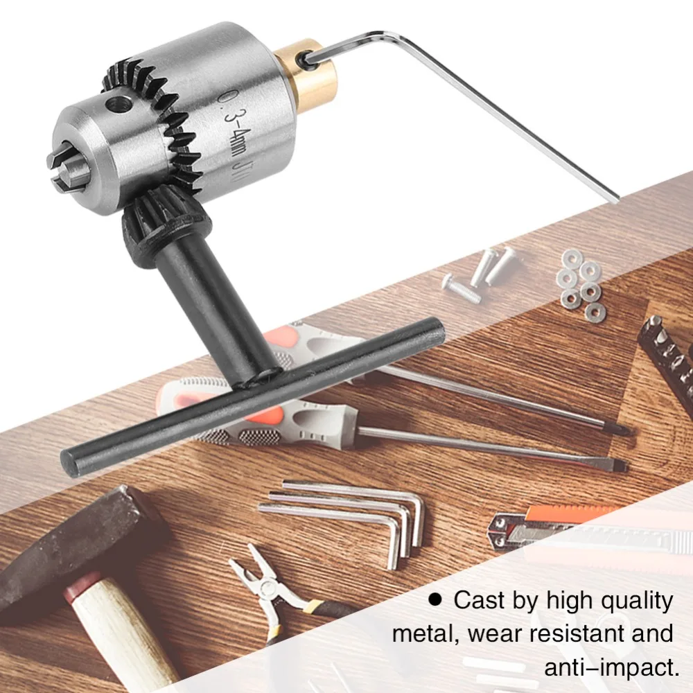 Buy 1 Set Mini Drill Chuck Micro 0.3 4mm JTO Taper