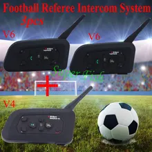 Vnetphone Arbitro di Sistema di Interfono Bluetooth Arbitri di Calcio Arbitro di Comunicazione Auricolare Interphone FM