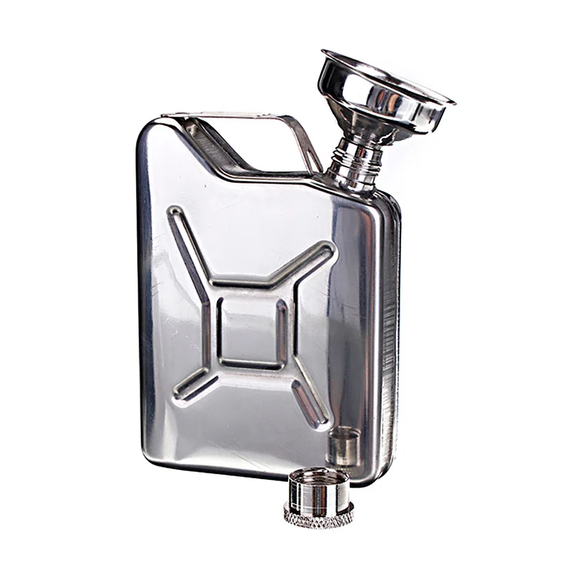 New Wholesale 5oz Stainless Steel Jerry Can Mini Hip Flask Liquor