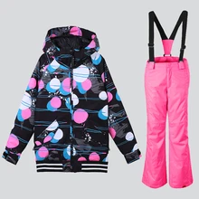 Зимний детский горнолыжный сноубордический костюм Gsou SNOW сноуборд лыжные куртки для девочек,горнолыжный костюм девочек,лыжный костюм девочек, спортивный костюм девочек