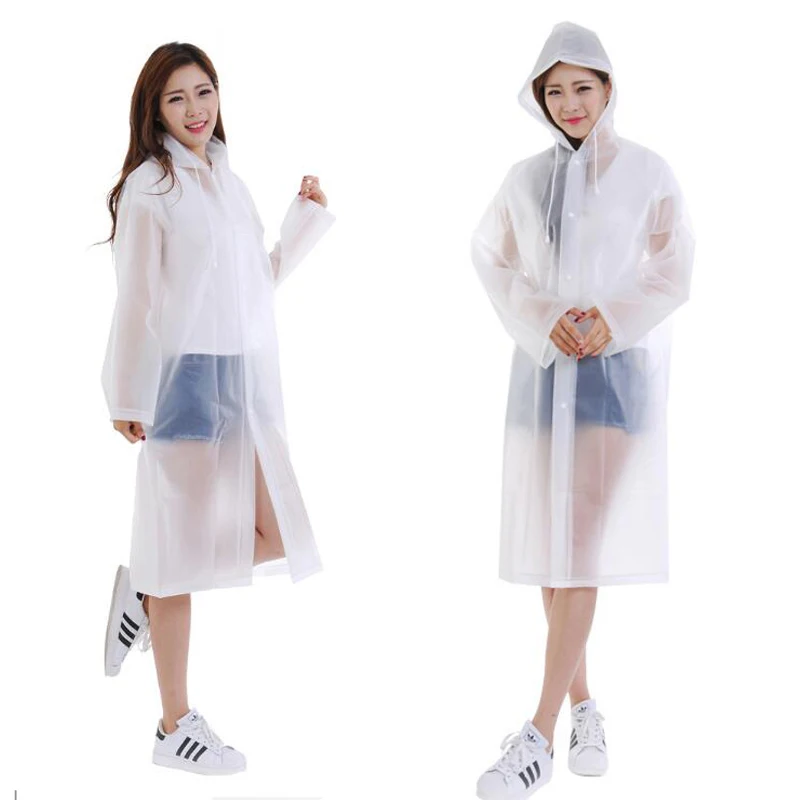 

Women Raincoat and Waterproof Hooded EVA Rain Jacket Poncho Outside Hiking Rainwear Uniform code RainCoat Women rain coat