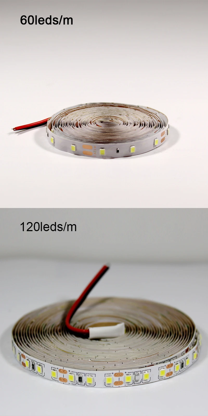 2835 Светодиодные полосы 12v теплый белый 60 светодиодов/m 120 светодиодов/m 240 светодиодов/m гибкая светодиодная лента Декор Светильник полосы