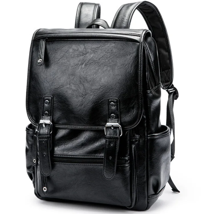 BERAGHINI العلامة التجارية بو الجلود الرجال على ظهره مع مشبك حزام Daypack حقيبة حقيبة الجبهة جيب السفر حقيبة عارضة كمبيوتر محمول المدرسة