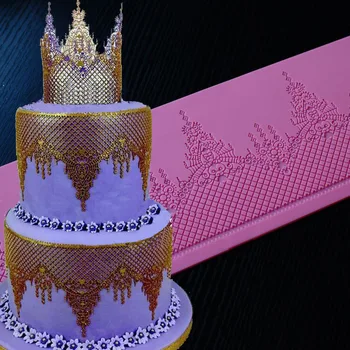 

Lace silicone mold double sugar cake food-grade silicone molds sugar special lace Double sugar mold liquid silicone mold