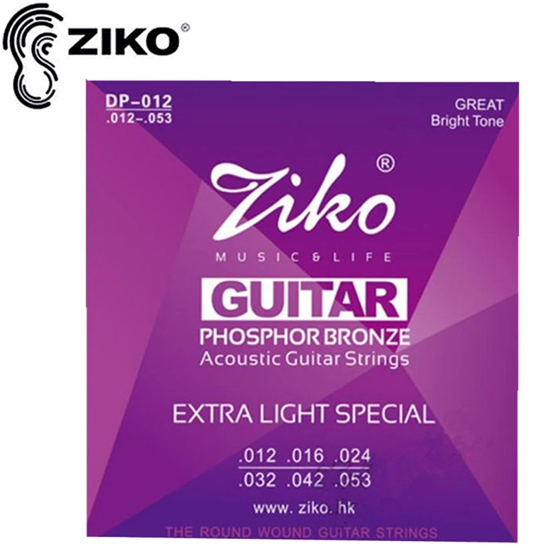 

Free Shipping Elixir 11052 Nanoweb 012-053 Acoustic guitar strings guitar parts wholesale