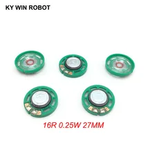 ^#Cheap 5pcs/lot New Ultra-thin Mini speaker 16 ohms 0.25 watt 0.25W 16R speaker Diameter 27MM 2.7CM thickness 7MM ^#Cheap 5pcs/lot New Ultra-thin Mini speaker 16 ohms 0.25 watt 0.25W 16R speaker Diameter 27MM 2.7CM thickness 7MM
