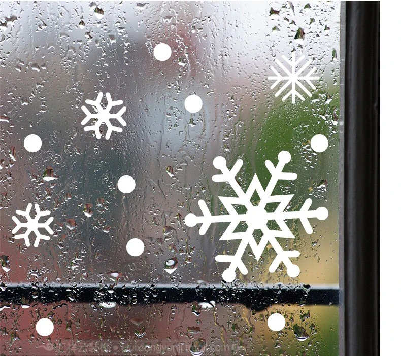 Glass Light Snow Spend Christmas Decorating Stickers Window Wall Paste Paper-cut 2021 | Игрушки и хобби
