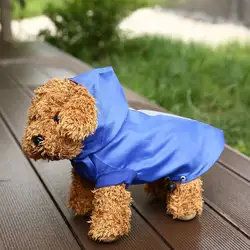 Дождевик для животных для собак кошек летняя защита от дождя для домашних собачек пальто одежда Собака Щенок Повседневная