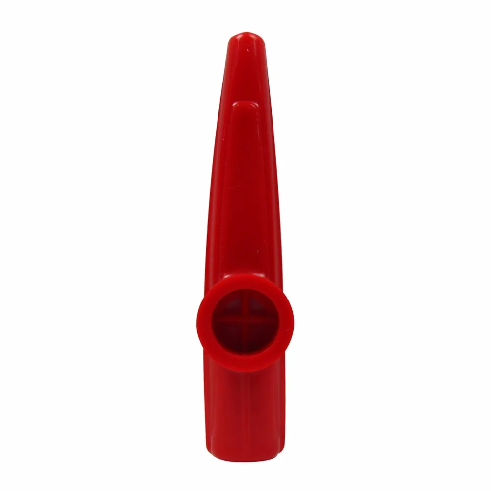 

NEW 1pcs Red Plastic Kazoo Instrument Ukulele Guitar Partner Harmonica Mouth Flute Kids Party Gift Easy To Learn