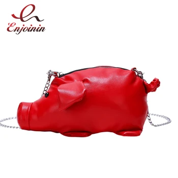 

Cute Fashion Pig Style Pu Leather Ladies Shoulder Bag Handbag Chain Purse Bolsa Crossbody Mini Messenger Bag Flap Female Bolsa