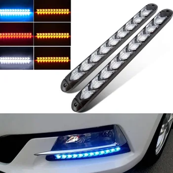 

Waterproof Car LED Switchback Daylight Headlight Lamp Dynamic Brake Turn Signal Running Light M8617