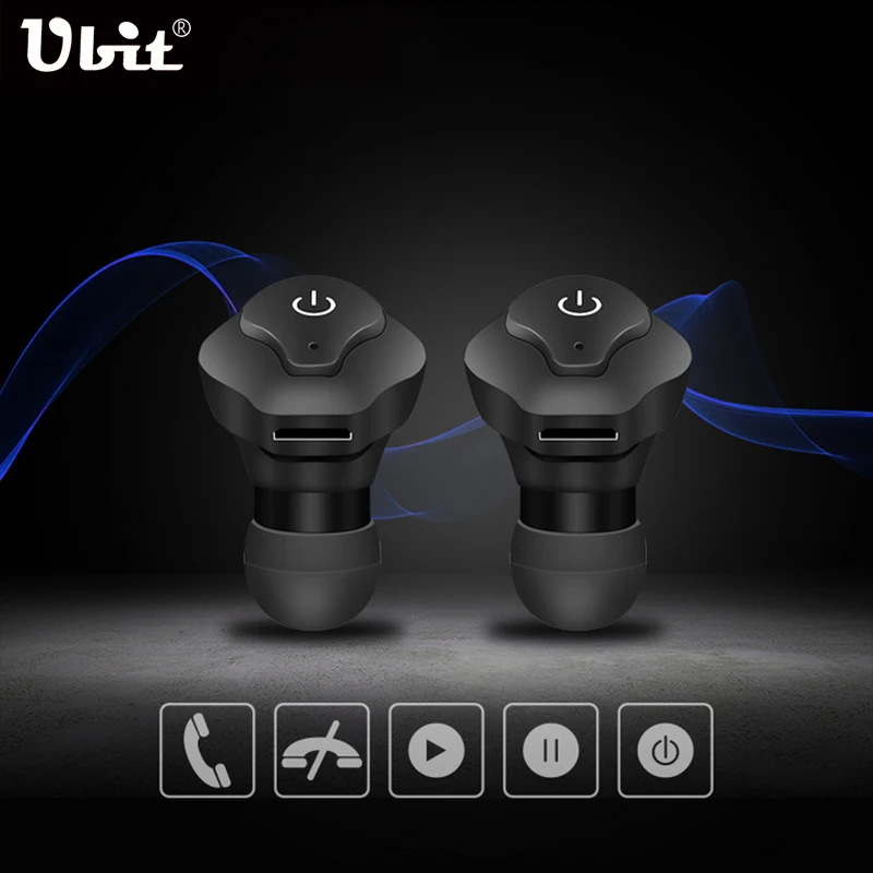 Ubit Afa1 Bluetooth Earphone 2 Pieces With Mic True Wireless Earphones