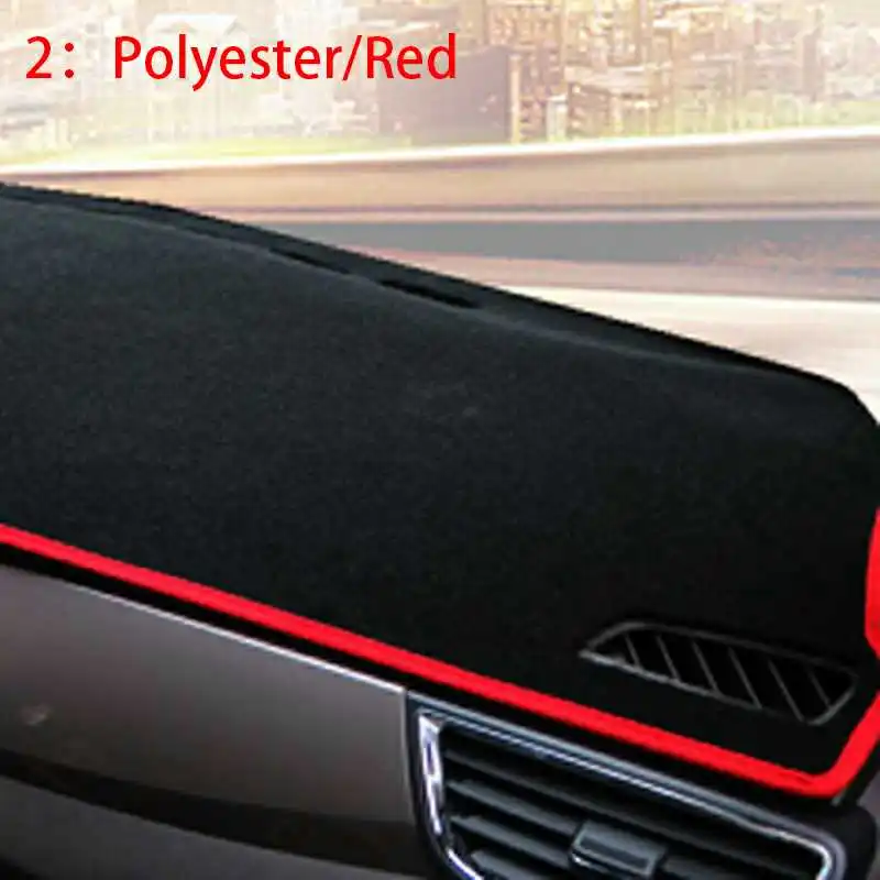 2Polyester Red Easysee крышка приборной панели панель dashmat тире коврик козырек от солнца приборная панель ковровые покрытия для Jeep Grand Cherokee 2011 2012 2013 - Название цвета: 2Polyester Red