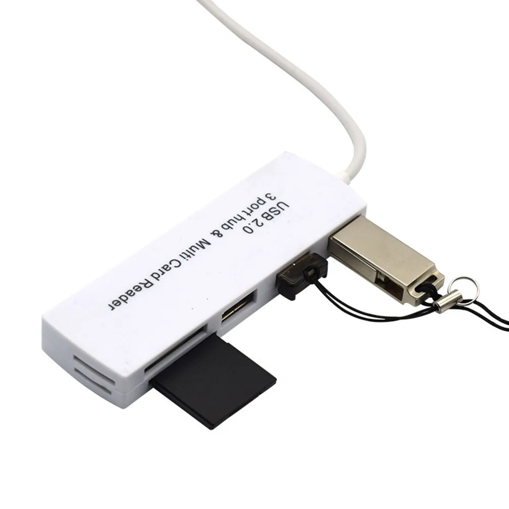 USB 2,0 Card Reader для SD MMC MS Duo Micro SD M2 адаптер для планшетного компьютера 4,23