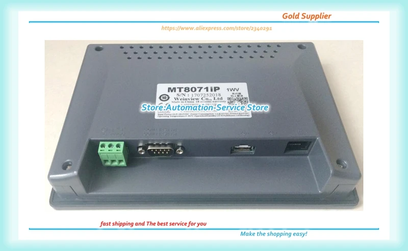 Новый оригинальный 7-дюймовый MT8071 MT8071IP Сенсорная панель HMI с USB COM Ethernet |