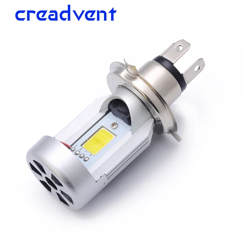 Creadvent Plug and play high power 20W 2000lm H4 motorcycle led light bulb P43t HS1 motor