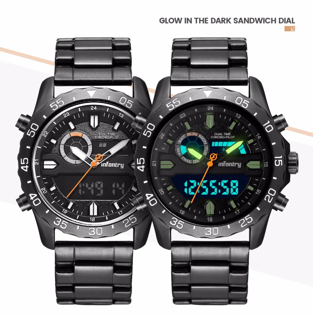 Мужские часы от ведущего бренда, аналоговые цифровые военные часы, мужские тактические армейские часы для мужчин, полицейские часы, мужские часы
