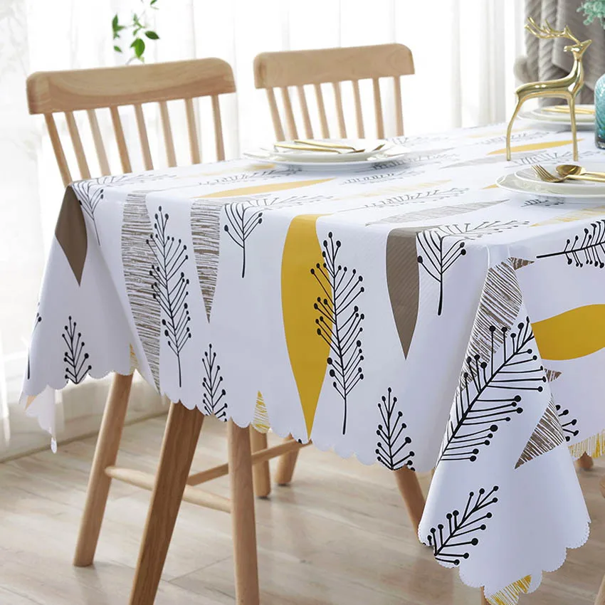 PVC مفارش المائدة للماء مصنع الرعوية مفرش طاولة خلفية القماش مفرش طاولة من البلاستيك المنزل ديكور Manteles Toalha دي ميسا