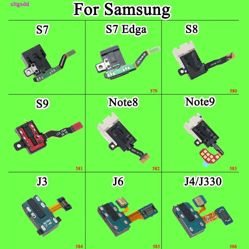 1 шт. аудиоразъем для наушников разъем гибкий кабель Samsung Galaxy S7 Edge S8 S9 NOTE 8 9 J3 J4 J5 J6 J7