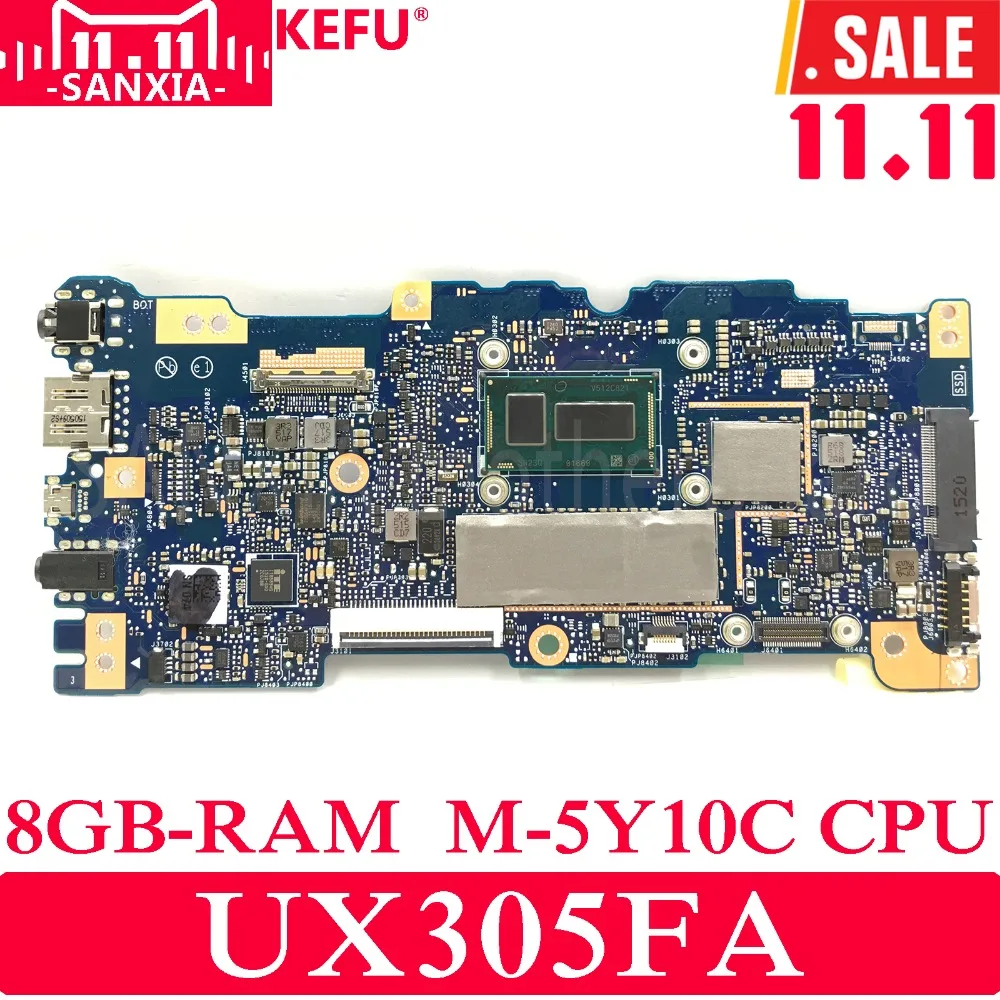 KEFU UX305FA Laptop motherboard for ASUS UX305FA UX305F UX305 Test original mainboard 8G-RAM M-5Y10C CPU KEFU UX305FA Laptop motherboard for ASUS UX305FA UX305F UX305 Test original mainboard 8G-RAM M-5Y10C CPU