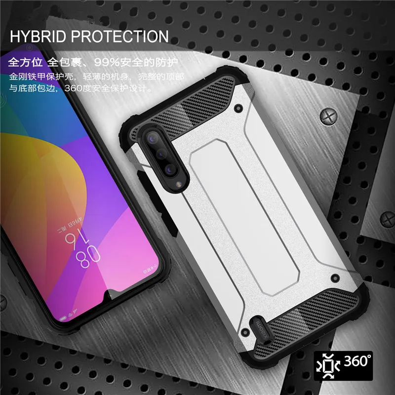 xiaomi leather case case PDGB Tough Case For Xiaomi Mi 9 SE A3 Lite Redmi 6A 7A Note 6 7 8 Pro Global Armor Protective Cover Silicone Hybrid Shell Case xiaomi leather case case