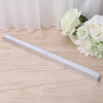 

2019 High quality 20LED Wireless Battery Powered PIR Motion Sensor Night Light Bar Stairs Wall Wardrobe