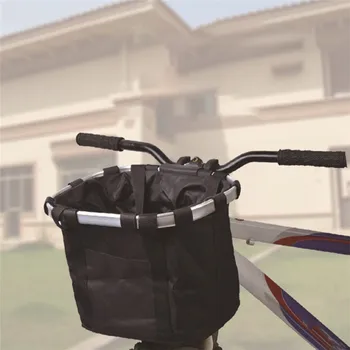 

Mountain bike folding basket Quick release design Waterproof basket Aluminum alloy side basket new 7