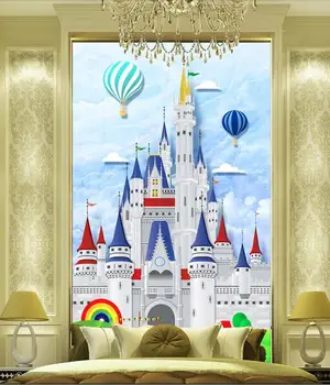 

Custom photo 3d wallpaper Non-woven mural picture wall sticker Children room of the castle painting Living room decoration