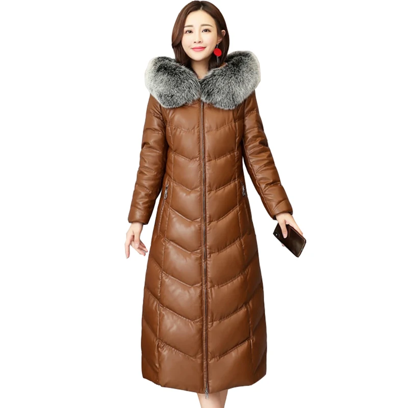 Aliexpress.com : Buy Winter Real Leather Down Coat Women