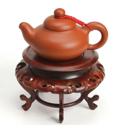 

Red acid branch wood tea table base jadeite purple sand pot wooden brackets (medium size)