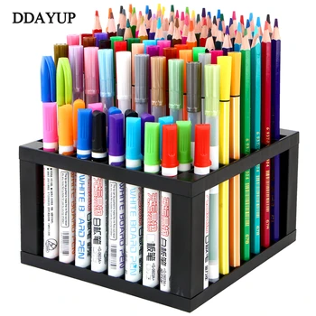 

Multi-functional removal Pen Holders 96 Holes Pen Storage Box Pencil Case Desktop Organizer Office Supplies