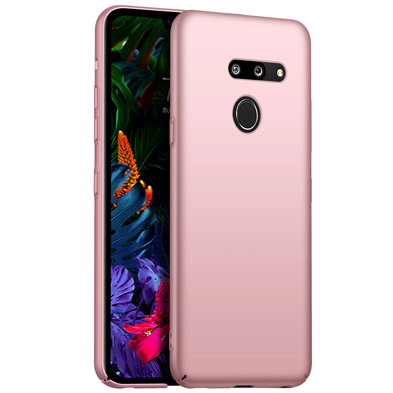 Ультратонкий минималистичный Тонкий чехол thinq для LG G8 G6 G5 G7, роскошный Высококачественный жесткий Тонкий чехол из поликарбоната, матовый защитный чехол на заднюю панель - Цвет: Rose Gold