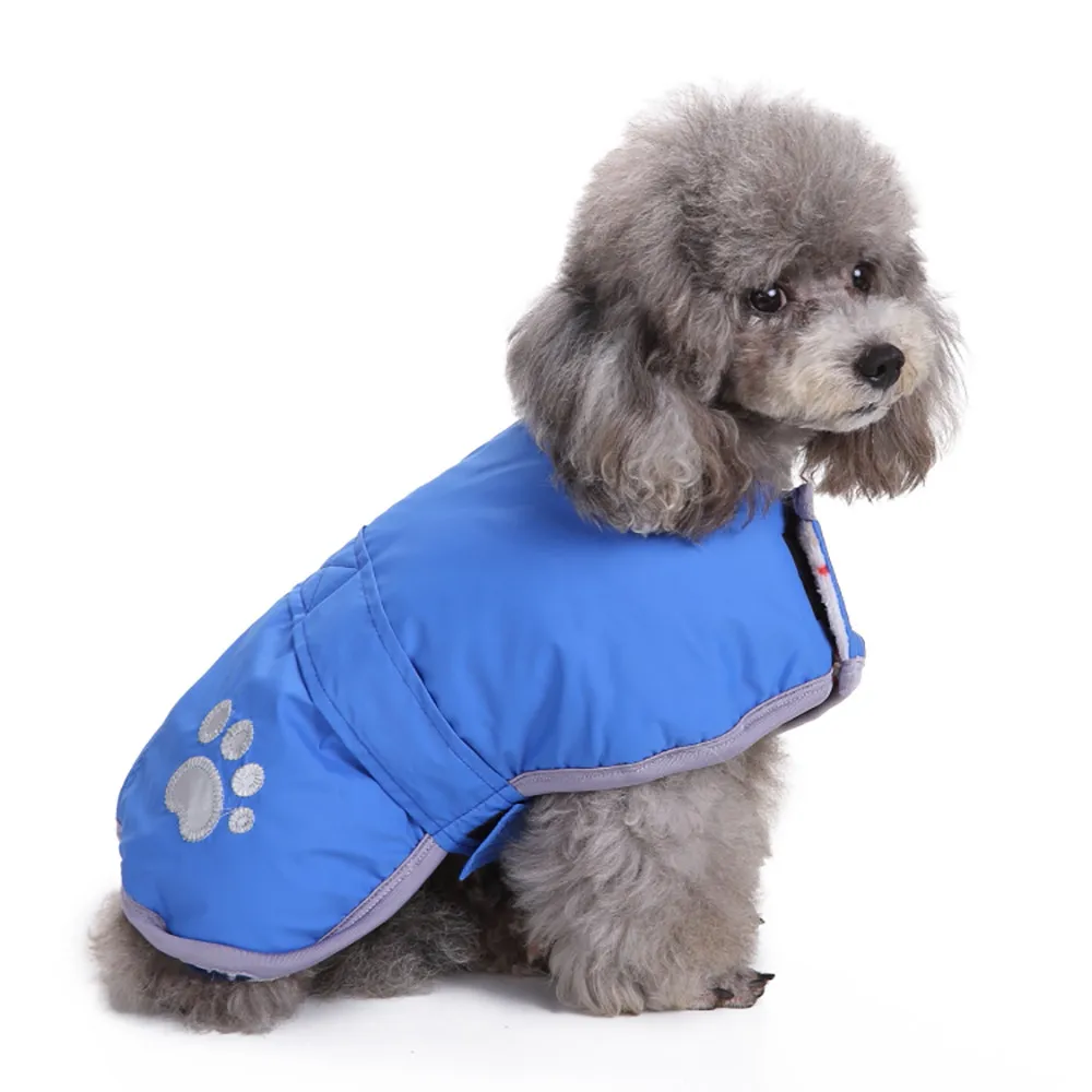 Одежда для собак водонепроницаемое зимнее пальто для собаки куртка зимняя одежда для питомца пальто Одежда для собак зимние водонепроницаемые большие подарки для нового года